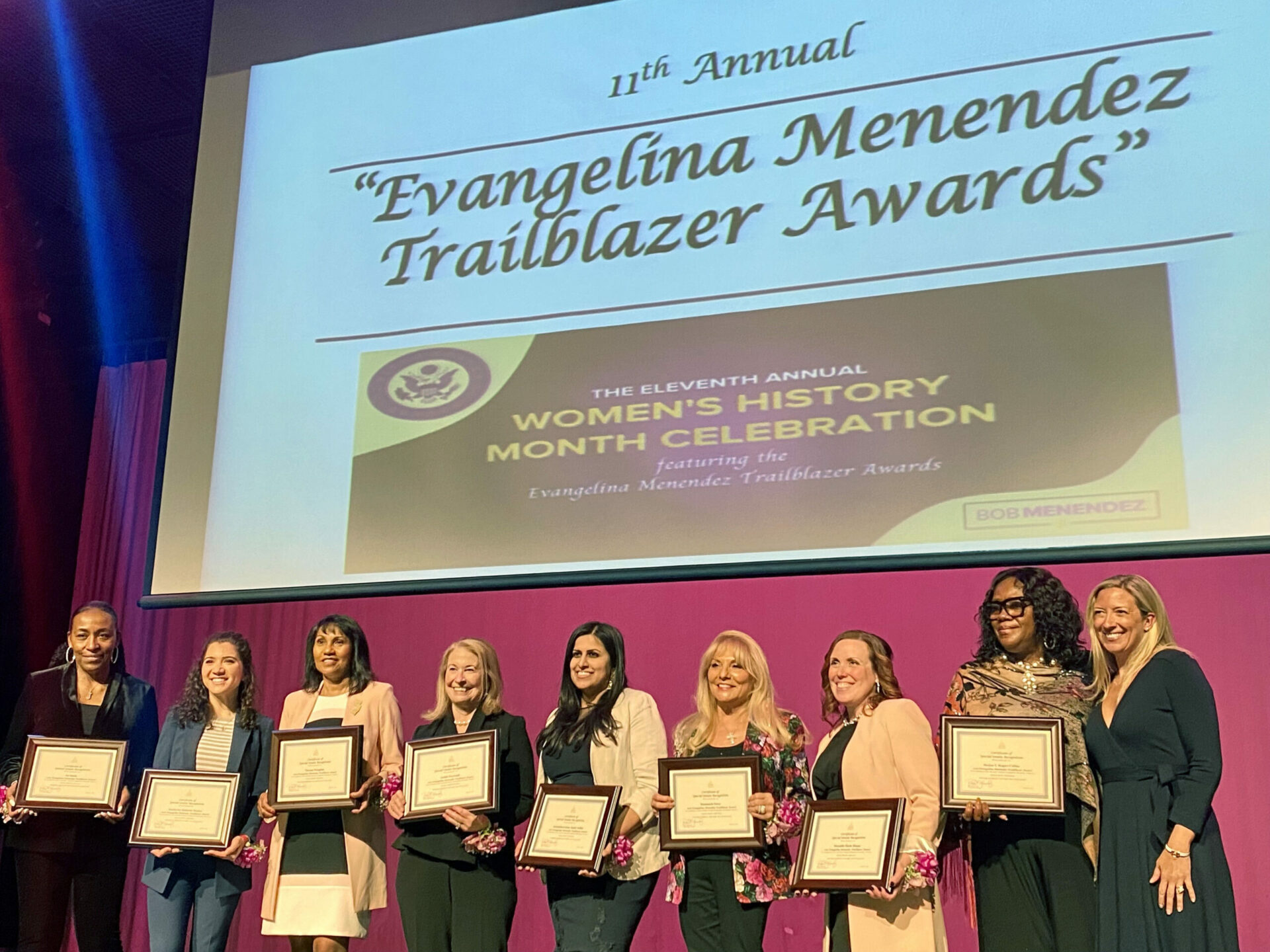 Read more about the article Senator Bob Menendez honors Teachers of the Year during Celebration of Women
