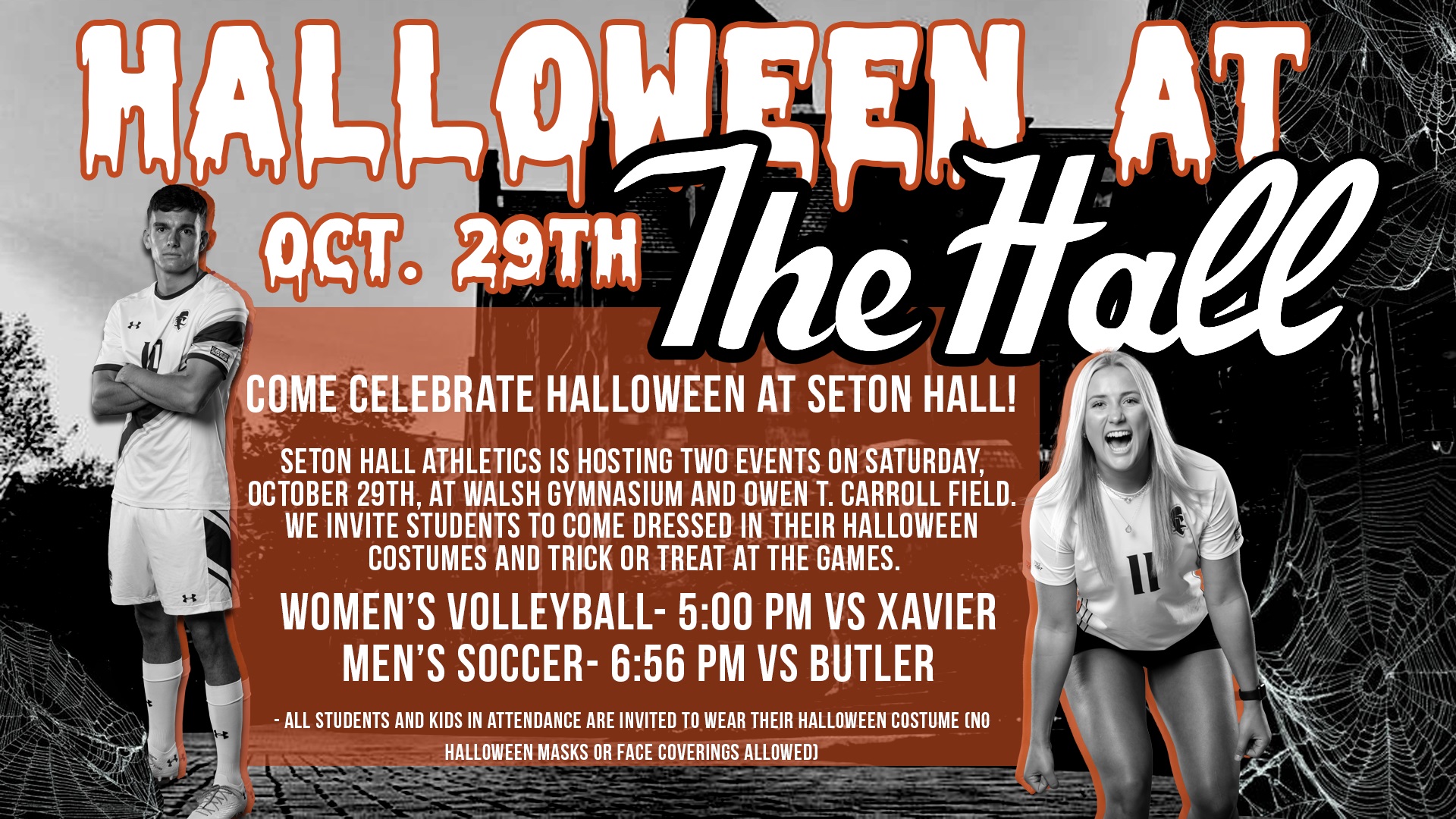 Read more about the article Trick or treat at a Seton Hall game, Oct. 29