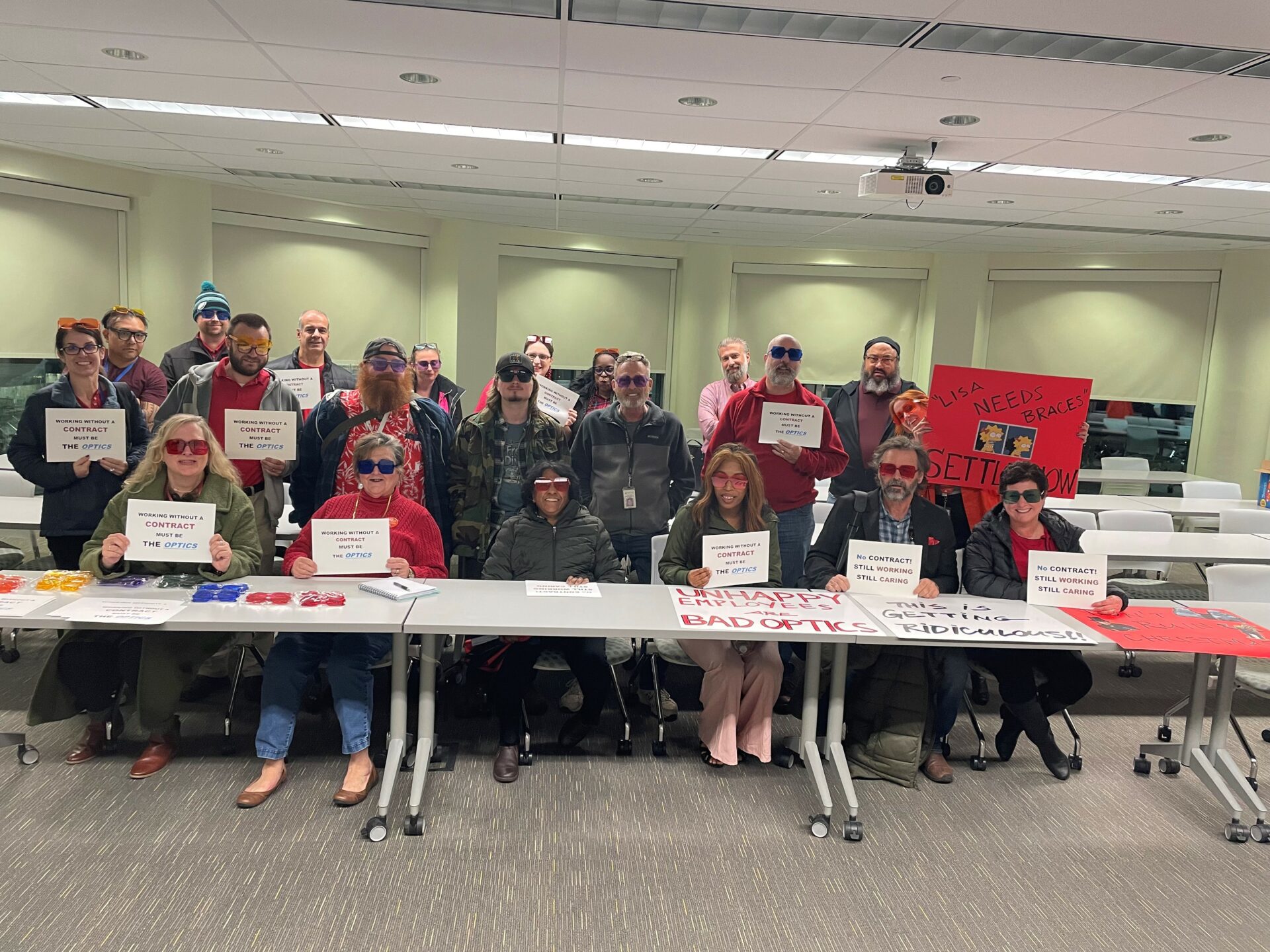 Read more about the article Rowan College at Burlington faculty and staff protest “optics” of no contract 
