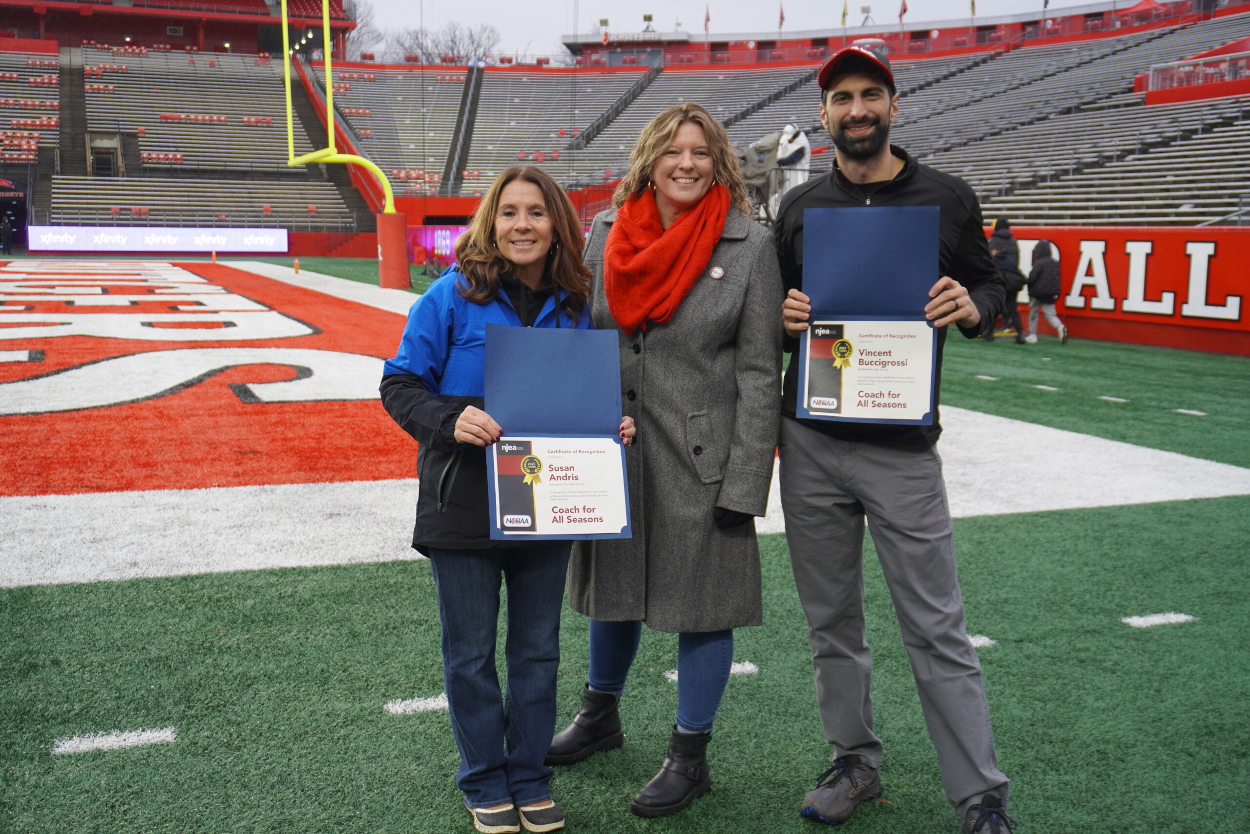 Read more about the article NJEA—NJSIAA Partnership Spotlights “Coach for All Seasons” Honorees at SHI Stadium