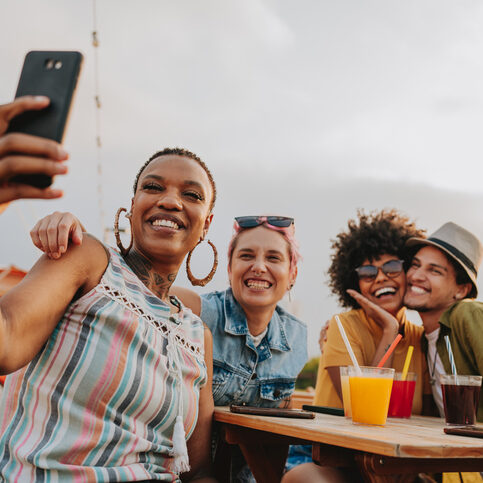 smiling- happy-selfie-group