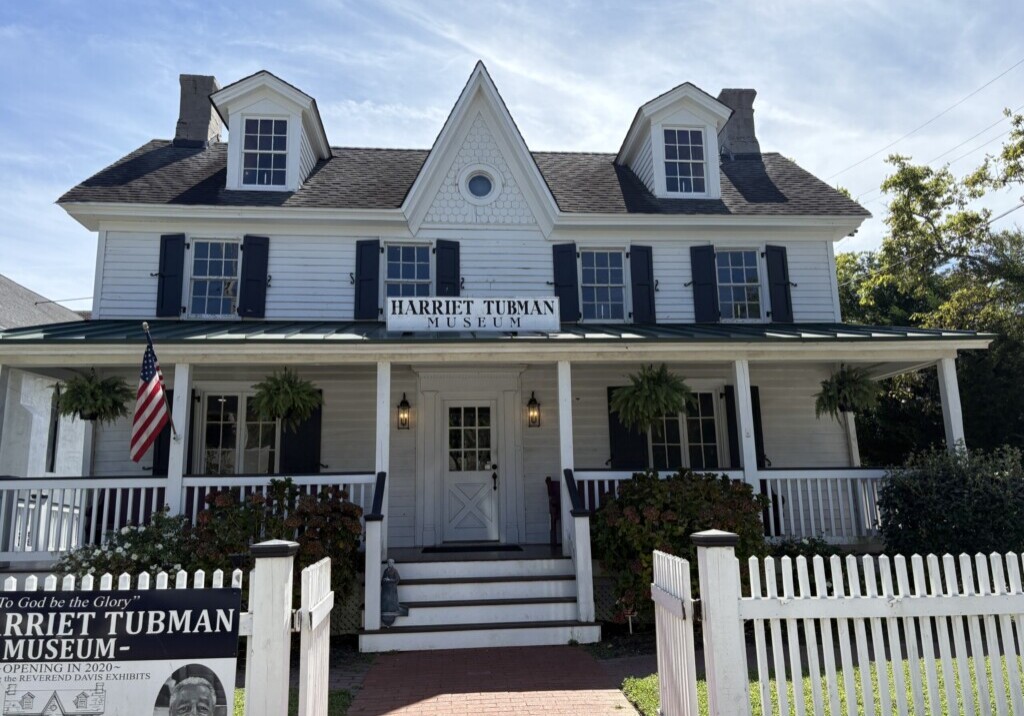 The front of the Harriet Tubman Museum