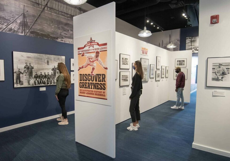 Students learn about Negro League