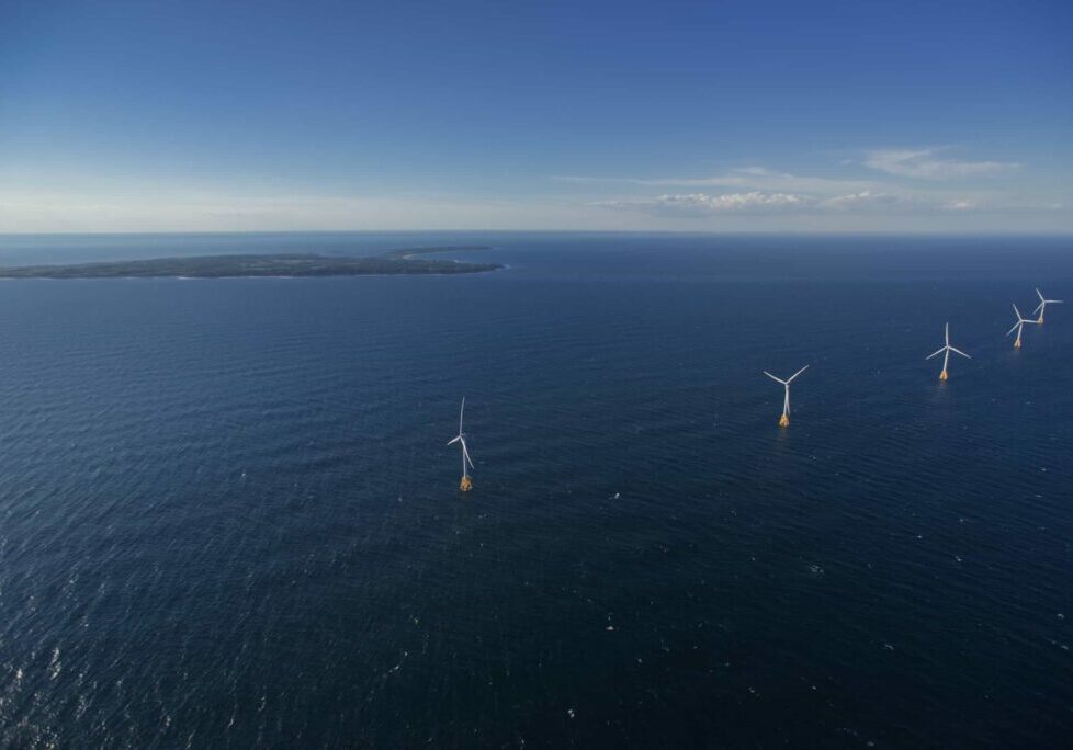Wind turbines, ocean