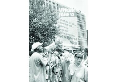 June 12, 1994 members rally at statehouse